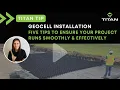 Titan Tip Proper Geocell Installation