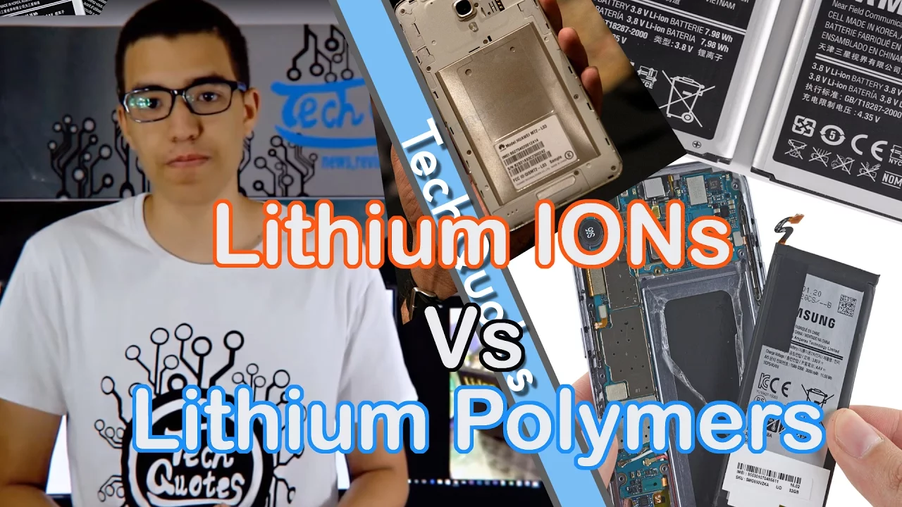 الفرق بين انواع البطاريات - Lithium Ion - Lithium Polymer