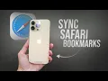 How to Sync Safari Bookmarks Across Devices tutorial