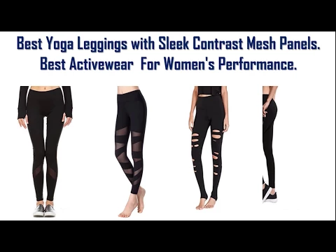 Download MP3 Best Yoga Leggings with Sleek Contrast Mesh Panels - Best Activewear For Womens Performance