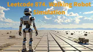 Leetcode 874 Walking Robot Simulation