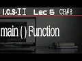 Main function 2nd year computer chapter 8 ICS Part 2
