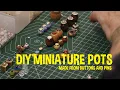 How to Make Miniature Pots with Beads Pins DIY Mouse Mansion