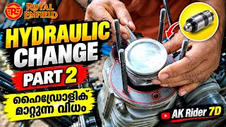 Royal Enfield Hydraulic Change Part 2 | ഹൈഡ്രോളിക് മാറ്റുന്ന വിധം | AK Rider 70