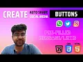 Create Auto-Share Social Media Buttons in JavaScript Pre-Filled Message HTML CSS