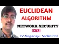EUCLIDEAN ALGORITHM GCD PROCEDURE EXAMPLES MATHEMATICS OF ASYMMETRIC CRYPTOGRAPHY