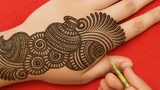 Diwali Special Very Easy & Beautiful Mehendi Design | New Mehndi Design for Back Hand