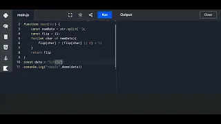 JavaScript Interview Coding Question Count Occurrences of Characters in String