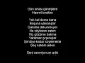 Buray   Seni Sevmiyorum Artık (Lyrics Video)