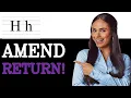 How To Amend Tax Return H R Block 2025