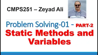 Session Part-2 Java Static Variables and Methods ONE STOP Tutorial