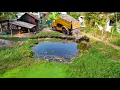 Download Lagu COMPLETE100% New Project!! Deep POND Deleting by Mini Dozer Pushing, Dump Truck 5ton Overloading Soi