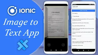 Ionic - Image to Text App OCR APP