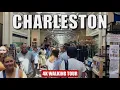 Charleston USA - City Market Historic Walk 4K Walking Tour