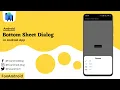 Android Bottom Sheet Dialog Android Studio Tutorial FoxAndroid