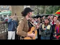 Hozier - From Eden. Surprise pop-up busking in Brighton Pavilion Gardens 2023.