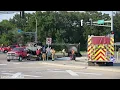 Fiery Crash Involving Squad Car and Dump Truck in Shakopee