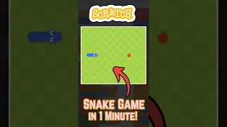 Snake Game in ONE MINUTE Scratch Tutorial