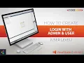 VB NET - Creating Login with Admin User User Level