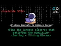 leetcode 3634 Minimum Removals to Balance Array Medium Begineer friendly
