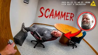 SCAMMER FELL ASLEEP IN THE INTERROGATION ROOM