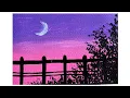 Download Lagu Easy night sky painting 🎨 | Acrylic painting for beginners