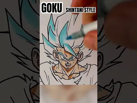 Drawing Goku In Shintani Style
