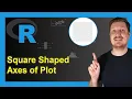 Force Plot Axes to be Square Shaped in R Example How to Set Aspect Ratio to 1 ggplot2 Package