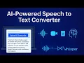 How to Convert Any File into Text Node js React Whisper Whisper AI Project