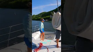 WE SOLD OUR BOAT! Nostalgic Look Back at the past 3 years! #sailingcatamaran #livingonaboat #shorts