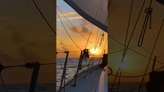 Sailing Into The Night On Our Way To Borneo