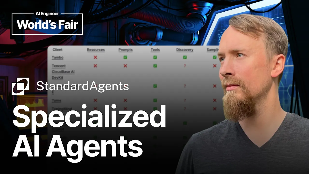 The Future Is Domain-Specific Agents - Justin Schroeder, StandardAgents: video thumbnail