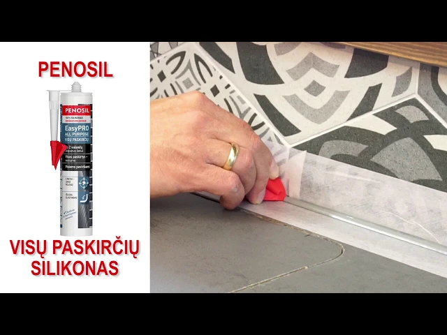 Silikoninis hermetikas PENOSIL Easypro All Purpose, 310 ml, pilkas, visų paskirčių