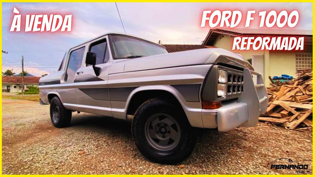 À VENDA - FORD F1000 MWM CABINE DUPLA "REFORMADA" ANO 1984