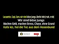 CAPITAL BRA x SAMRA x LACAZETTE - BÖSE JUNGS (Karaoke Version) Instrumental With Lyrics | No Vocal