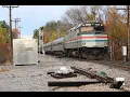Amtrak and MBTA Commuter Rail on the Haverhill Line Includes Heritage Units and More October 2025
