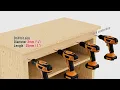 Mini bypass sliding barn door hardware kit for 2 doors