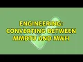 Engineering Converting between MMBTU and MWh
