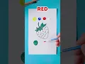 Mixing Paints for a Fun Strawberry Surprise