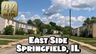 Driving Around Springfield Illinois Hood - East Side in 4k