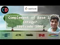 Complement of Base 10 Integer Leetcode 1009 Live coding session O 1 Bit Manipulation