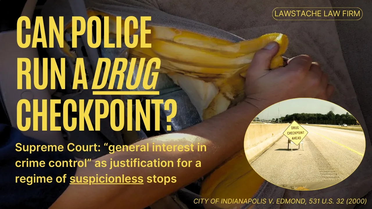 Can police operate a drug checkpoint or does the roadblock violate the 4th Amendment?