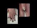 Acrylic Nails Black French stiletto