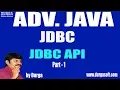 Adv Java JDBC Session - 12 JDBC API Part
