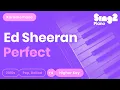 Download Lagu Ed Sheeran - Perfect (Higher Key) Piano Karaoke