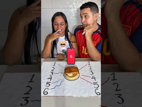 Complete o hambúrguer #chuchu #casal #brincadeiras #yutubeshorts
