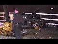 Car split in half Collision Investigation Cross Bay Blvd Howard Beach Queens