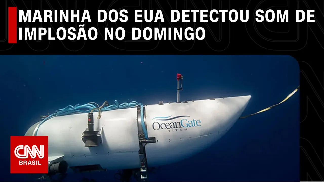 Submarino: Marinha dos EUA detectou som de implosão no domingo (18) | CNN PRIME TIME