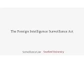 The Foreign Intelligence Surveillance Act FISA