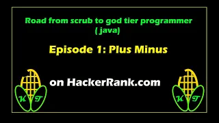 Episode 1 Plus Minus Java Problem HackerRank com